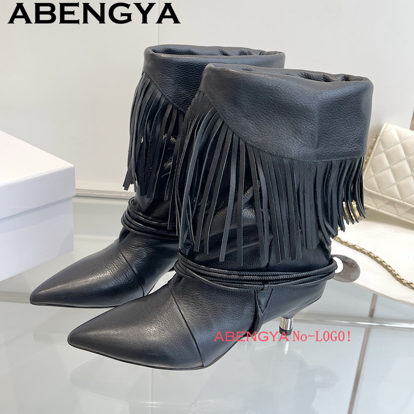 Suede Leather Edge Tassel Desi - огляд і ціна Ethnic Fashion Design