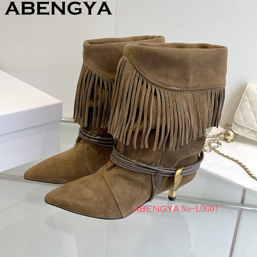 Suede Leather Edge Tassel Desi - огляд і ціна Ethnic Fashion Design
