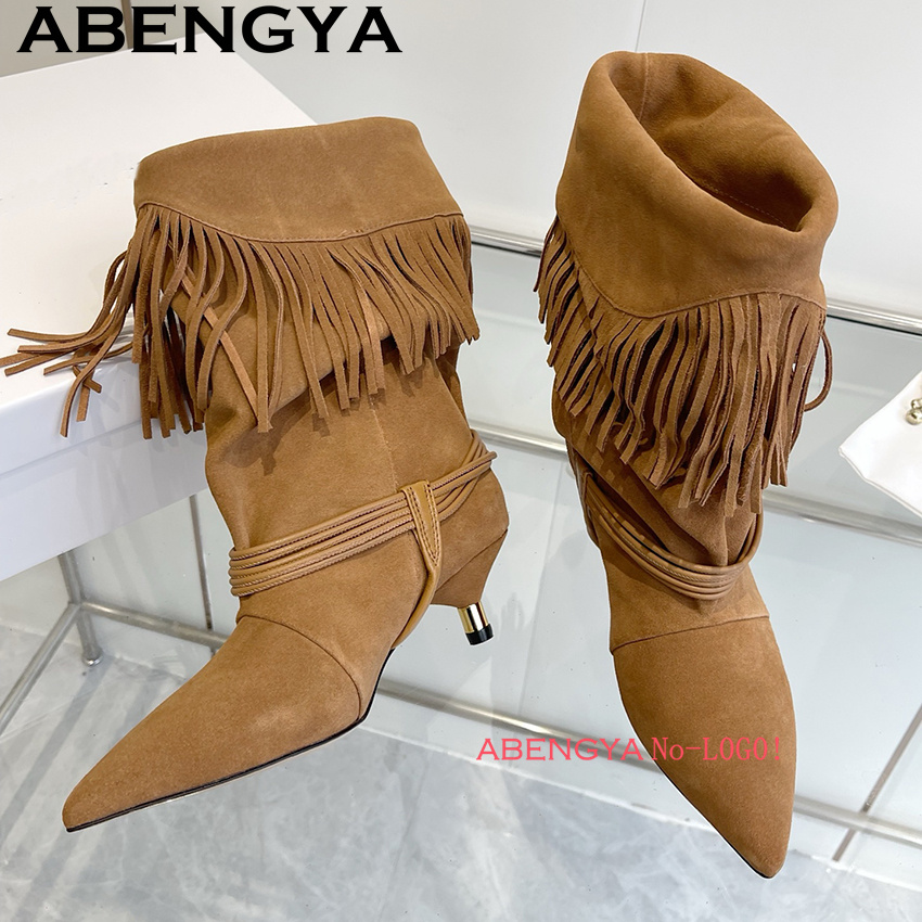 Suede Leather Edge Tassel Desi - огляд і ціна Ethnic Fashion Design