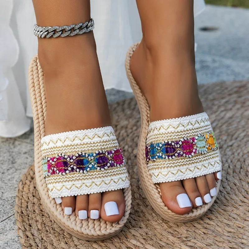 Women Slippers Outdoor Flat De - огляд і ціна Ethnic Modern Fashion