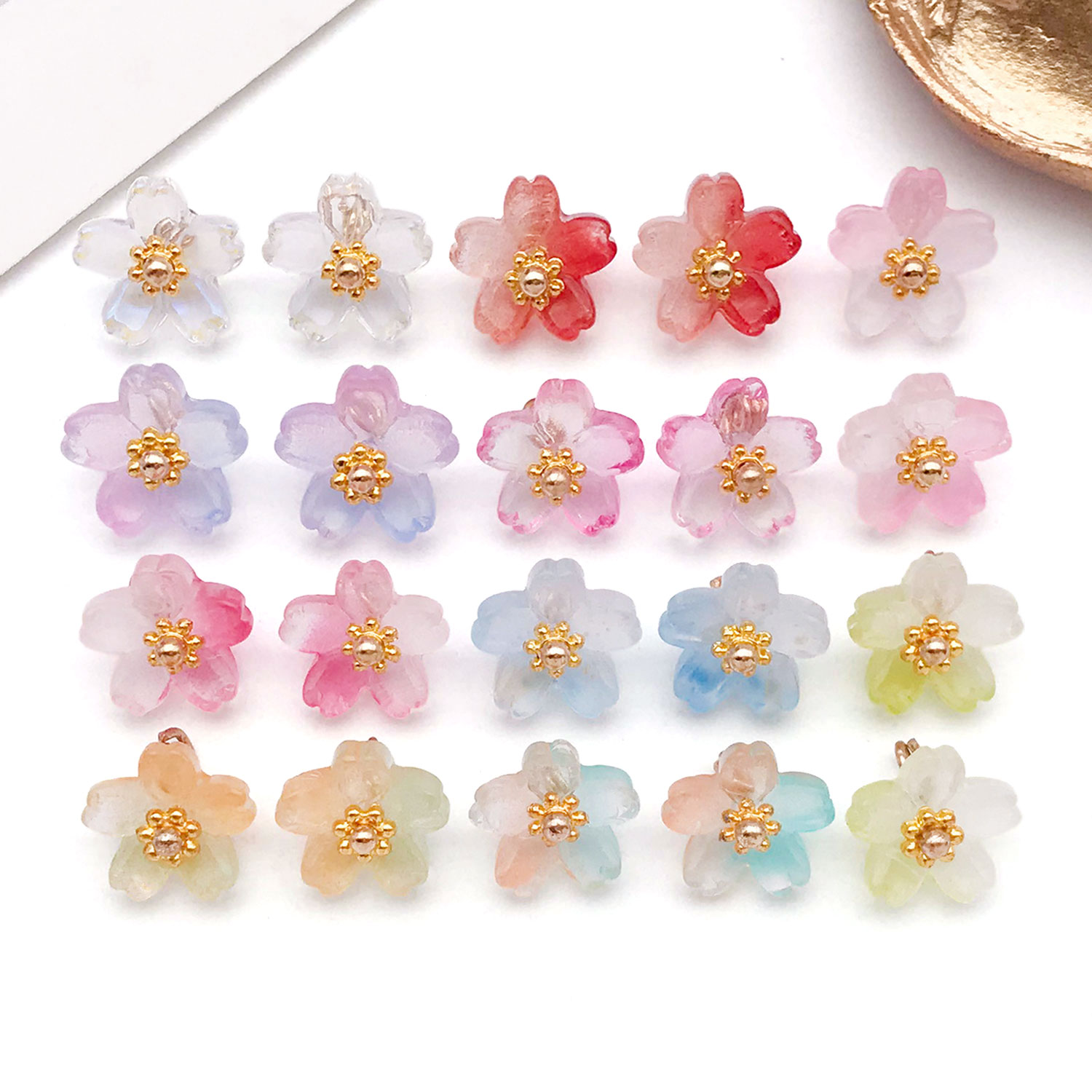 10/20pcs Vibrant Glass Cherry  - огляд і ціна Ethnic Modern Fashion